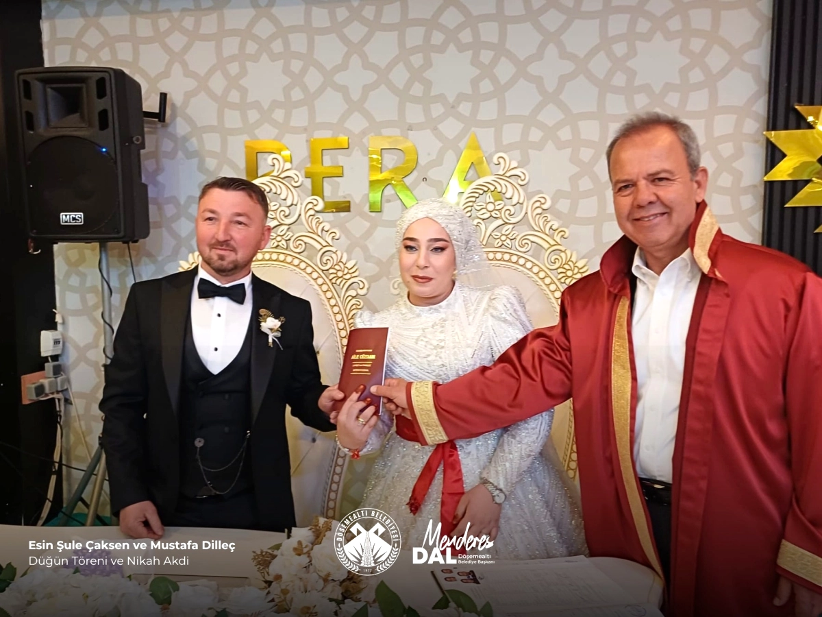 Döşemealtı Belediyesi Genç Çiftin Nikahında Şahit Oldu