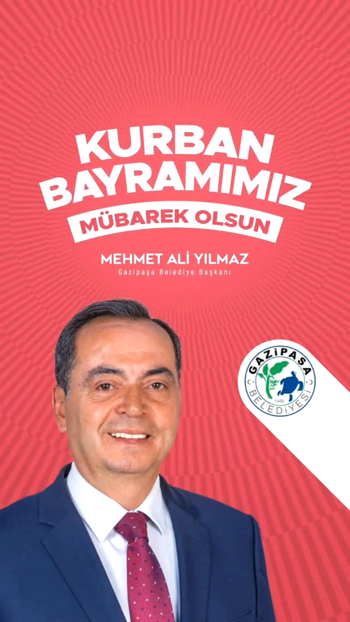 Gazipaşa Belediyesi'nden Kurban Bayramı Mesajı