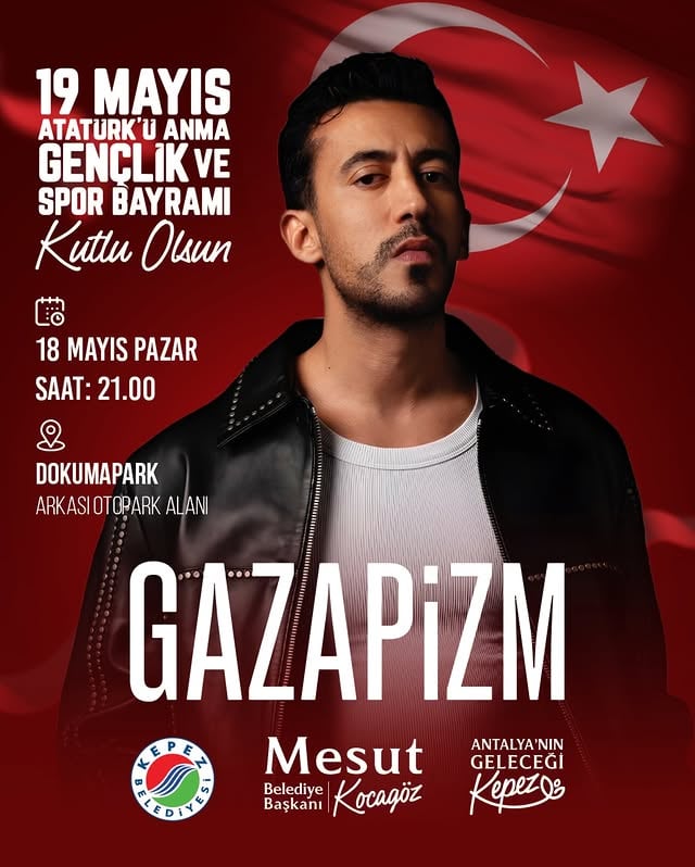 Antalya Kepez'de 19 Mayıs Coşkusu Gazapizm ile Buluşuyor