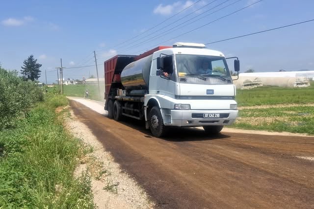 Antalya Serik'te Kürüş Mahallesi'nde Asfalt Çalışmaları Başladı