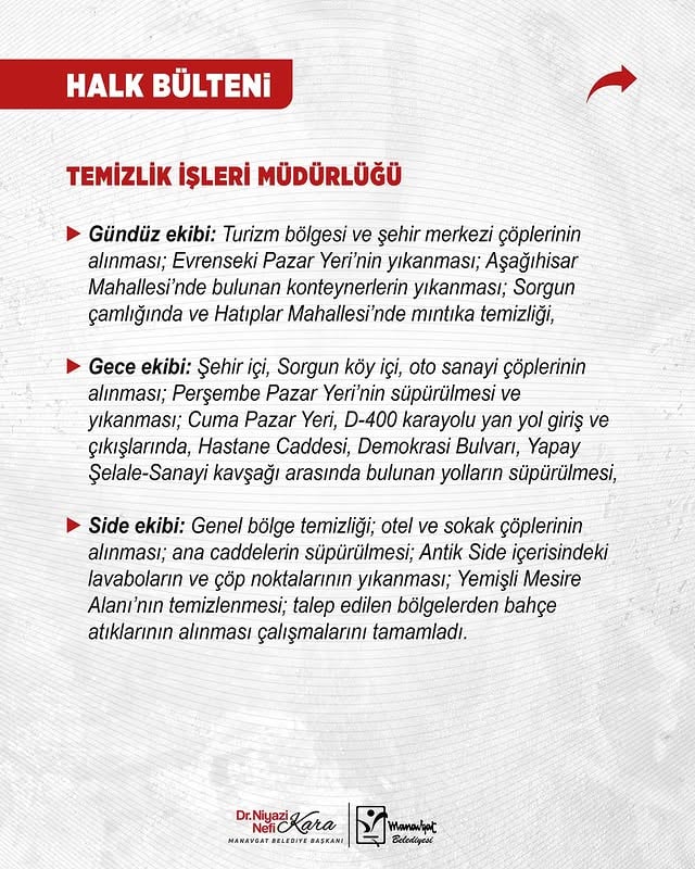 Manavgat Belediyesi, Temizlikte Yeni Önlemler Alıyor
