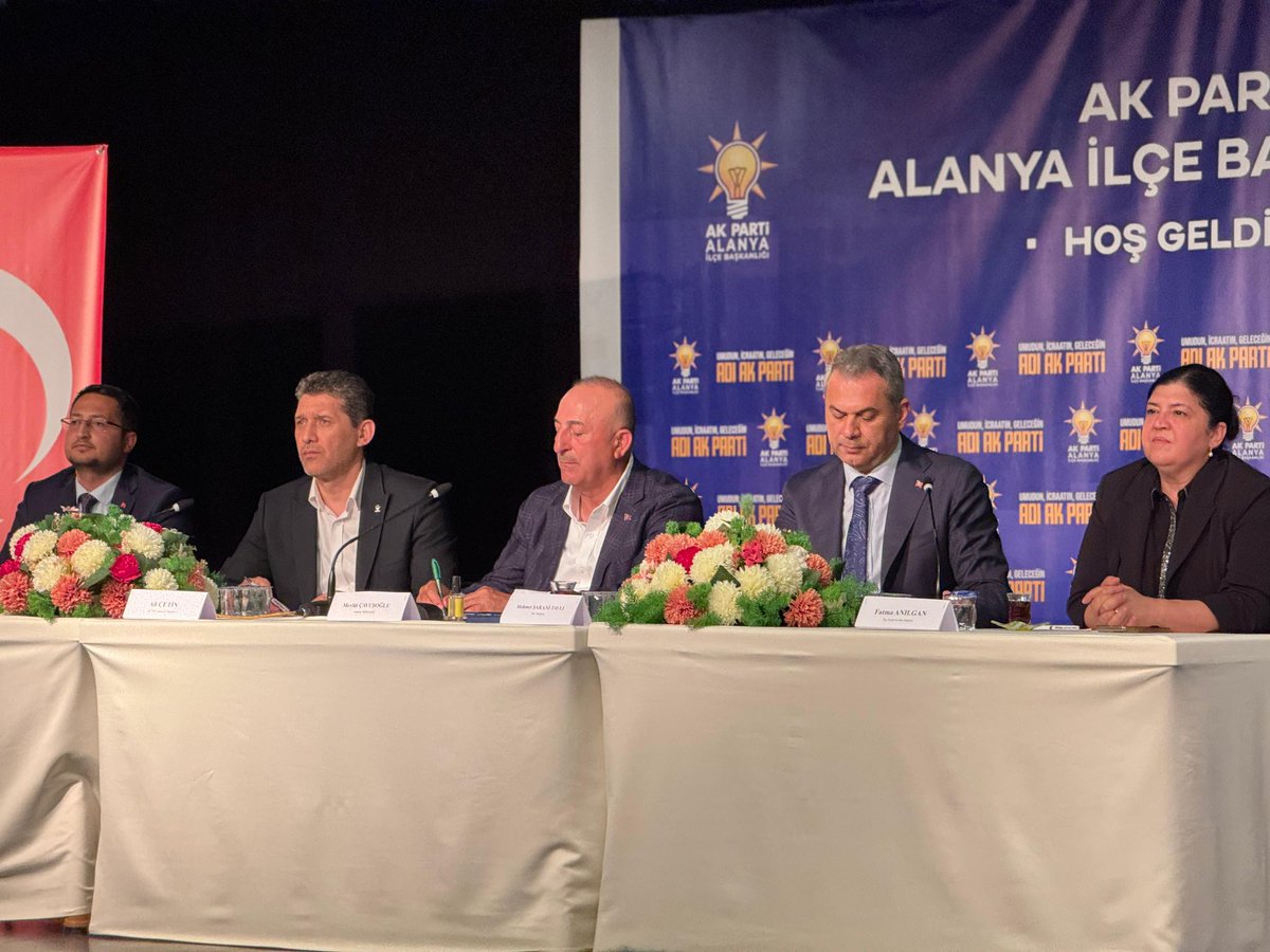 Bakan Çavuşoğlu, Alanya İlçe Danışma Meclisi Toplantısına Katıldı