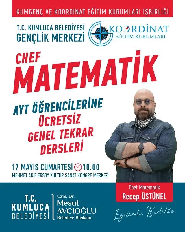 Kumluca Belediyesi Gençlere AYT Hazırlık Desteği: Ücretsiz Genel Tekrar Dersleri Başlıyor