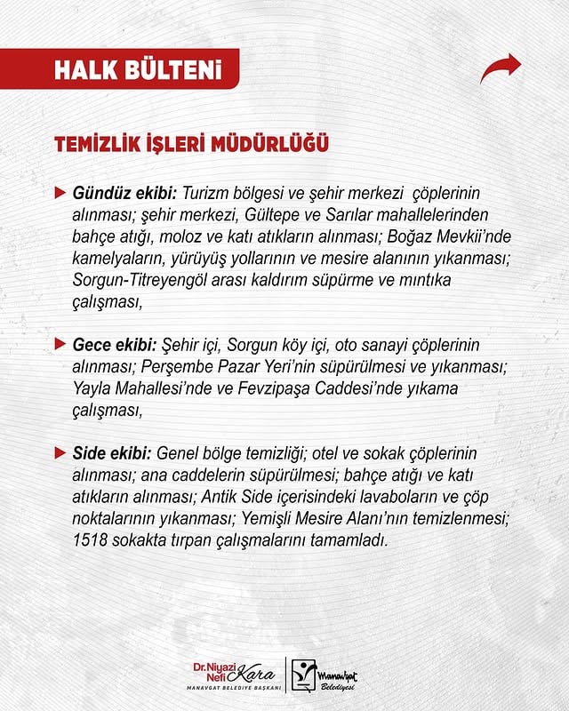 Manavgat Belediyesi Temizlik Çalışmalarına Devam Ediyor: Daha Yaşanabilir Bir Şehir İçin Yatırımlar Artıyor