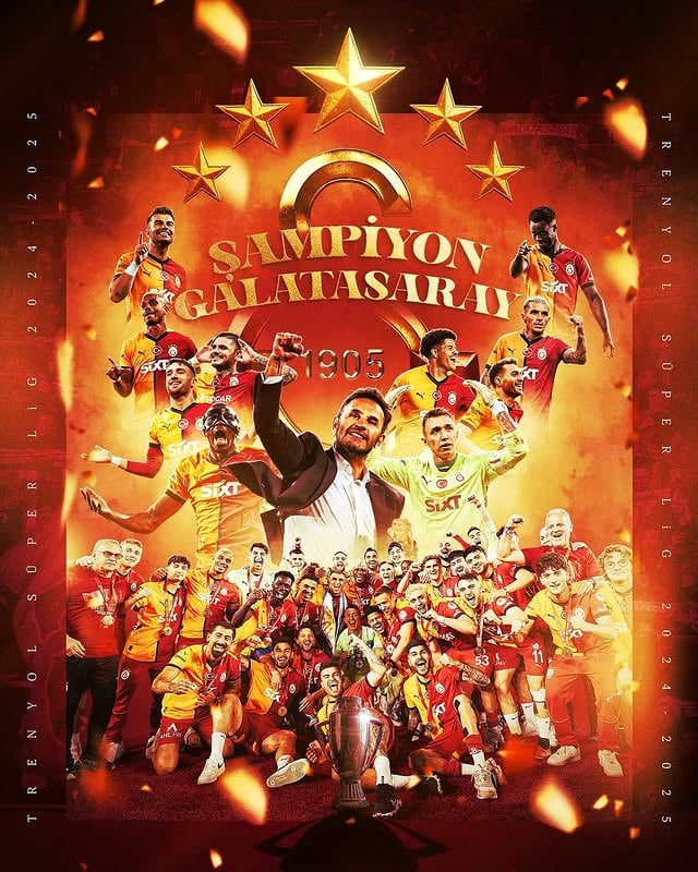 Galatasaray, 25. Şampiyonluğuna Ulaştı: Kaş Belediyesi'nden Tebrik Mesajı