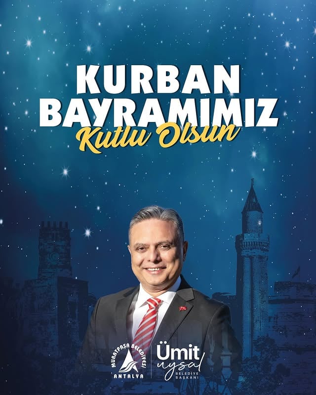 Antalya Muratpaşa Belediyesi'nden Kurban Bayramı Mesajı