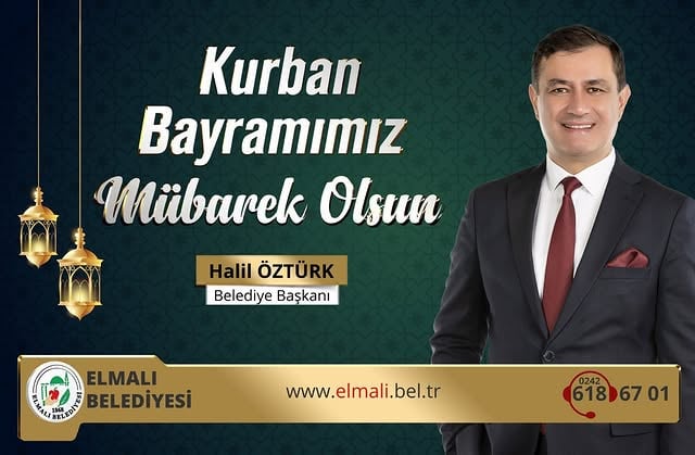 Elmalı Belediyesi'nden Kurban Bayramı Mesajı ve Bayramlaşma Programı