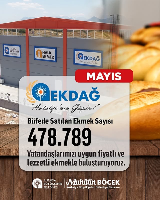 Antalya Büyükşehir Belediyesi Halk Ekmek’i Vatandaşlara Ulaştırıyor