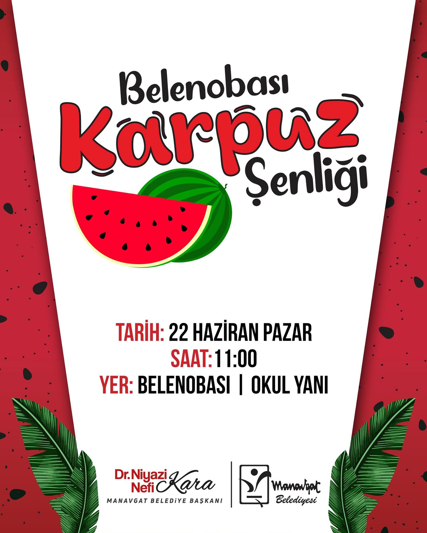 Manavgat'ta Belenobası Karpuz Şenliği Coşkusu Başlıyor