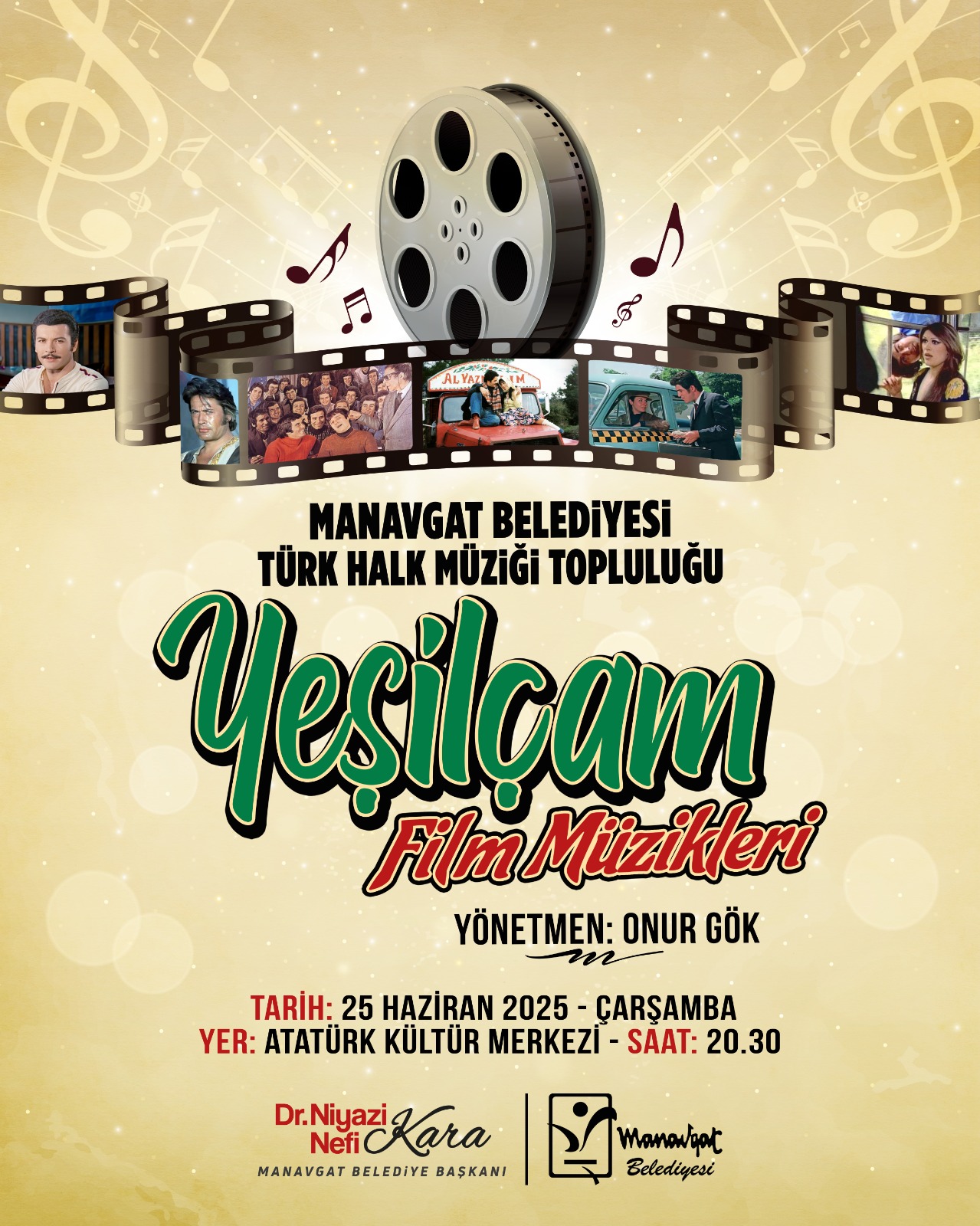 Manavgat Belediyesi'nden Yeşilçam Nostaljisi: Ücretsiz Konser Düzenleniyor
