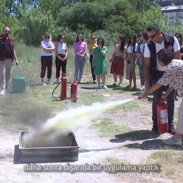 Antalya Konyaaltı Belediyesi Kreş Öğretmenlerine Yangın Eğitimi