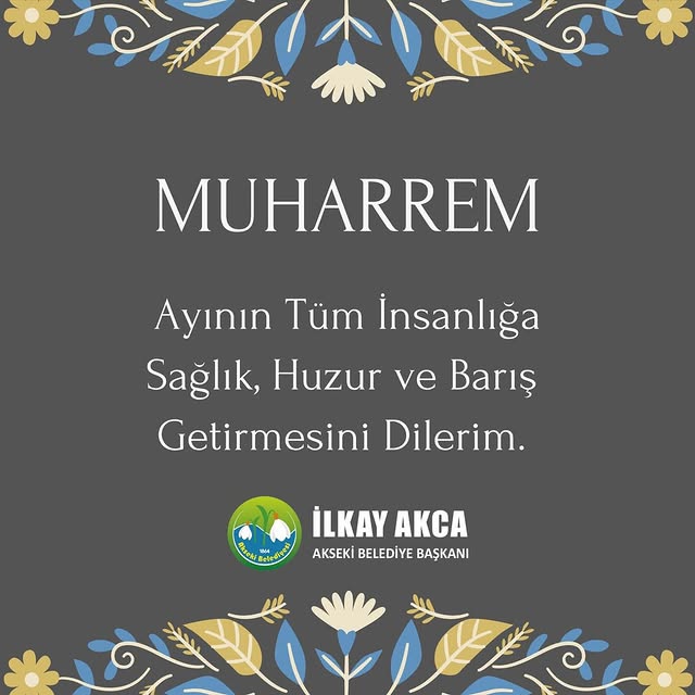 Antalya Akseki Belediyesi'nden Muharrem Ayı Mesajı