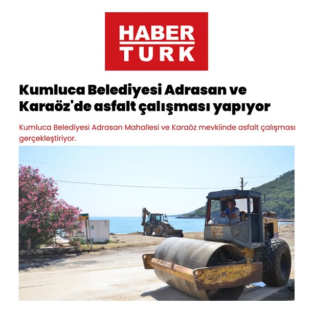 Kumluca'da Adrasan ve Karaöz'de Asfaltlama Çalışmaları Tamamlandı