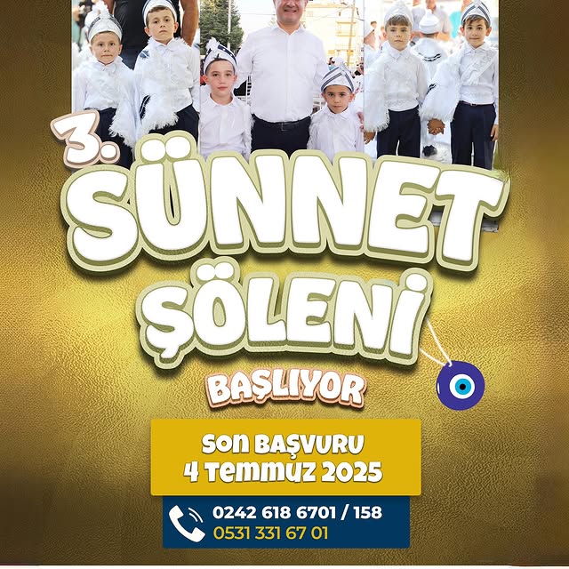 Elmalı Belediyesi 3. Sünnet Şöleni Başvuruları Başladı