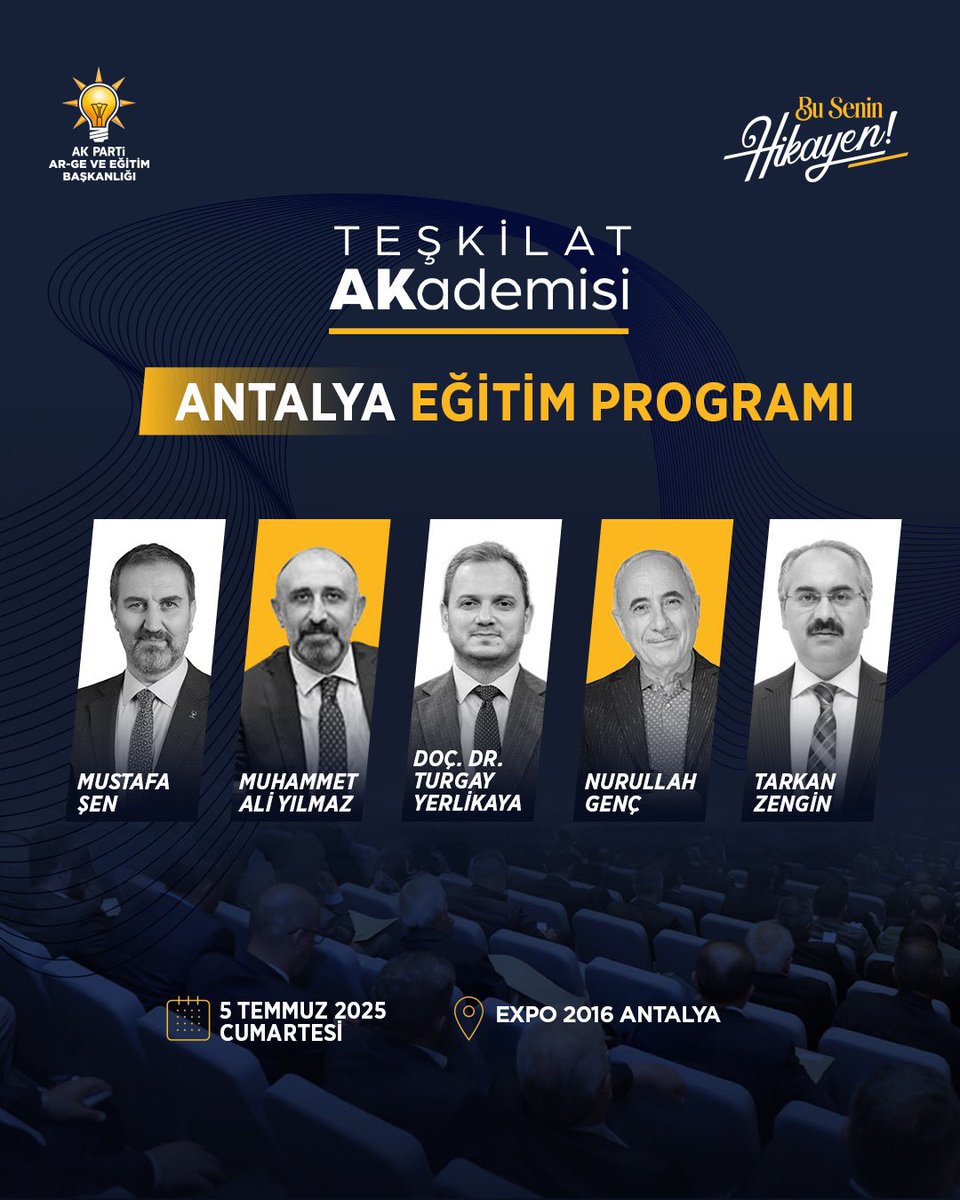 Antalya AK Parti İl Başkanlığı'nda İlçe Teşkilat Eğitim Programı Başlıyor