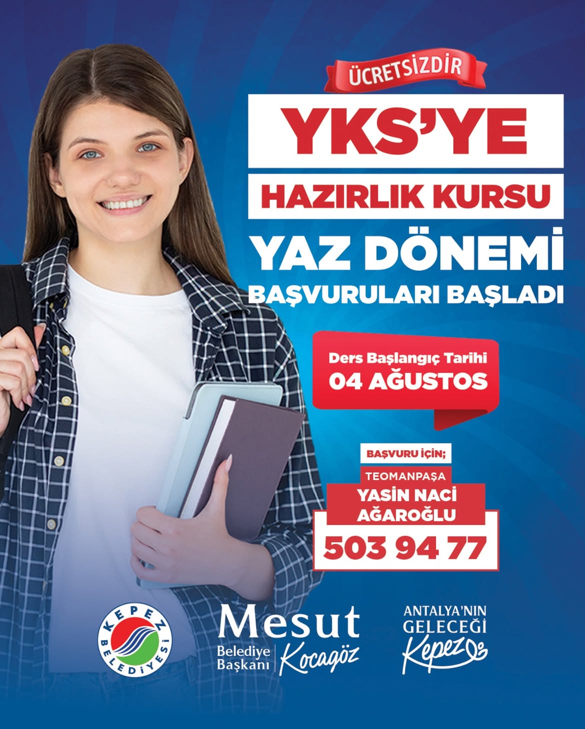 Antalya Kepez Belediyesi YKS Hazırlık Kursları Başladı: Ücretsiz Destek İmkanı