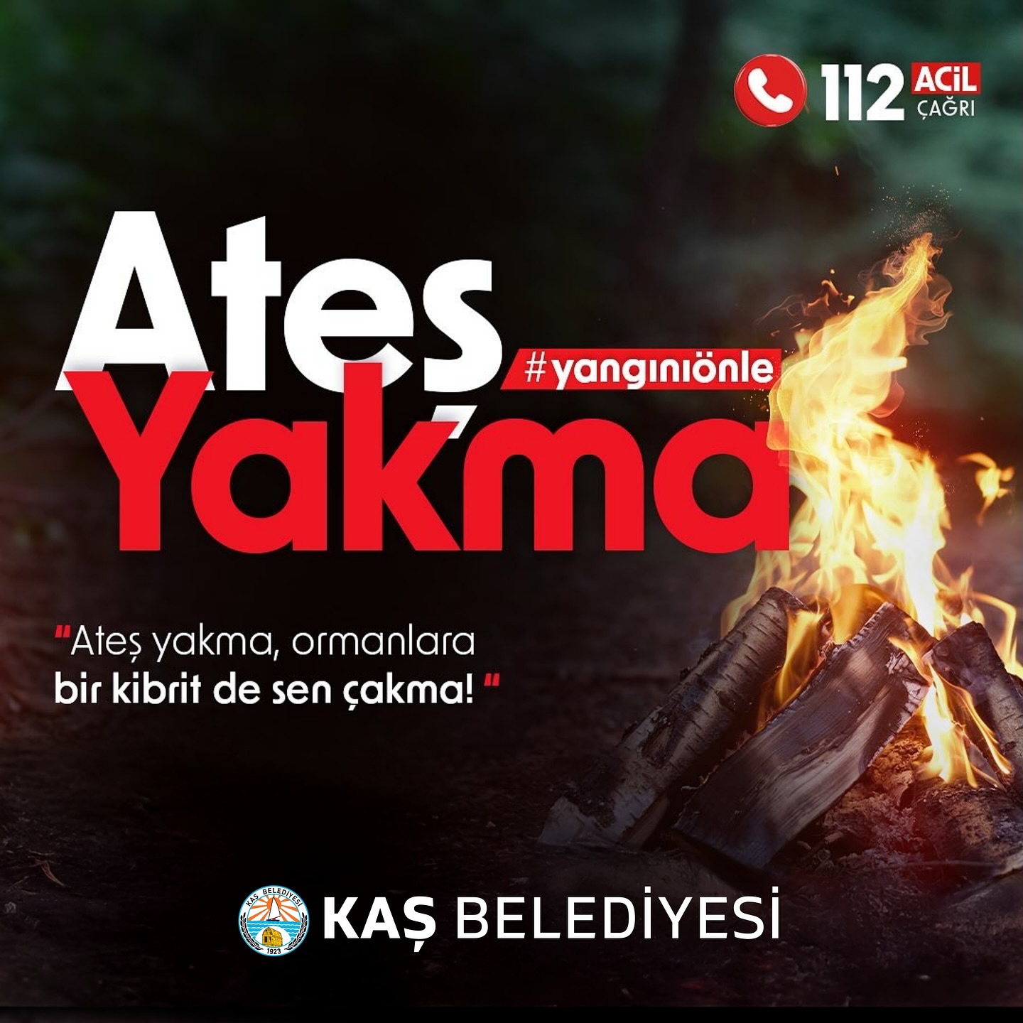Antalya Kaş'ta Orman Yangını Riskine Karşı Uyarı
