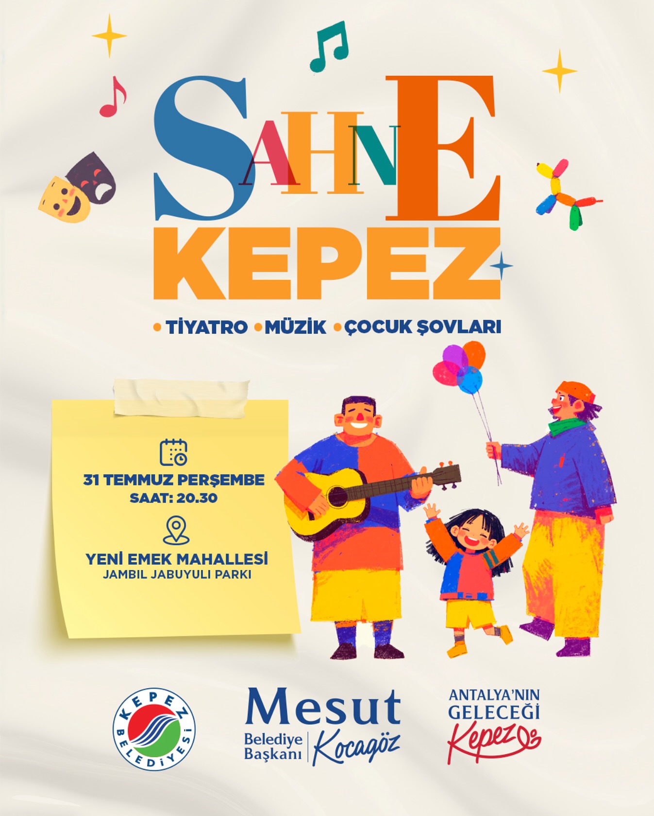 Antalya Kepez'de Yaz Akşamları Eğlenceyle Dolu: Sahne Kepez Etkinlikleri Başlıyor