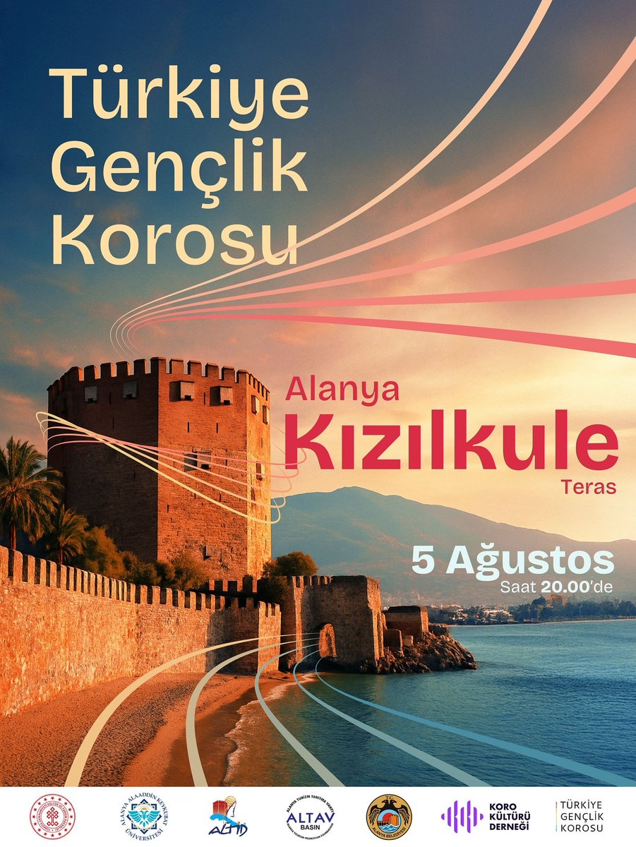 Türkiye Gençlik Korosu Yaz Kampı Finali Alanya Kızılkule Teras'ta Gerçekleşecek