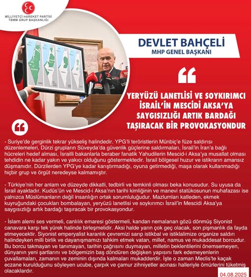 MHP Lideri Bahçeli'den Açıklama: İhanet, Siyasi Tarihin Kara Lekesi