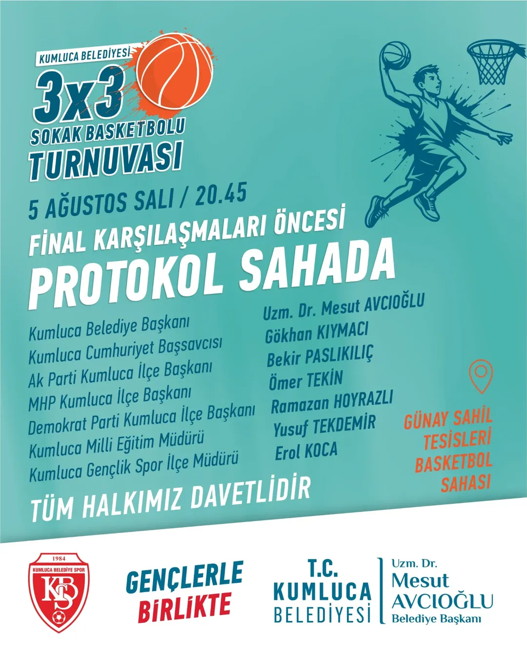 Kumluca'da Basketbol Heyecanı: Final Karşılaşmaları Öncesi Protokol Ziyareti