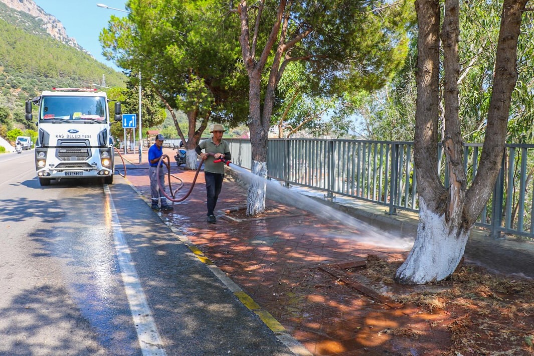 Kaş Belediyesi, İlçeyi Daha Yeşil Hale Getirmek İçin Çalışıyor