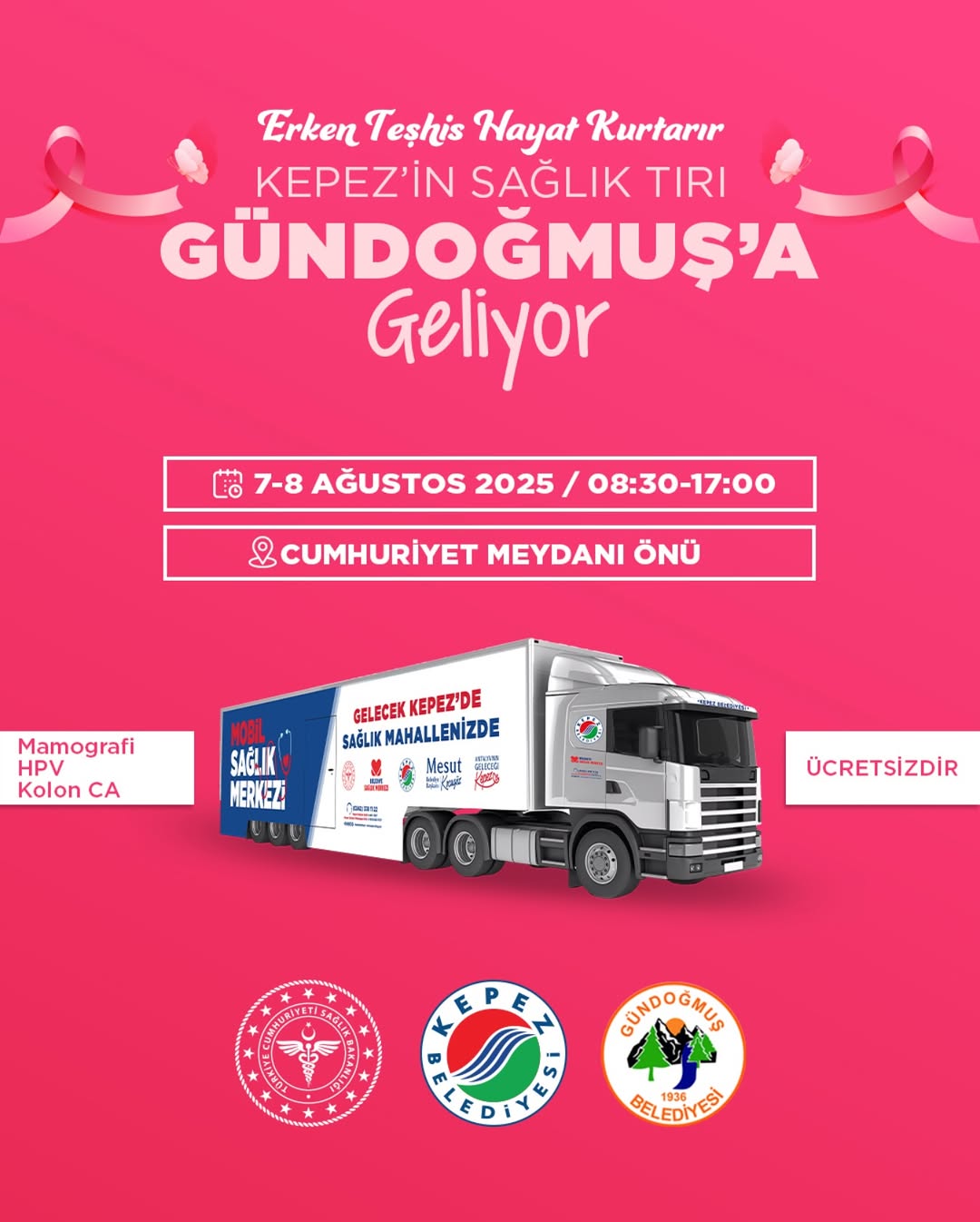 Antalya Kepez Belediyesi'nden Kadınlara Ücretsiz Sağlık Taraması