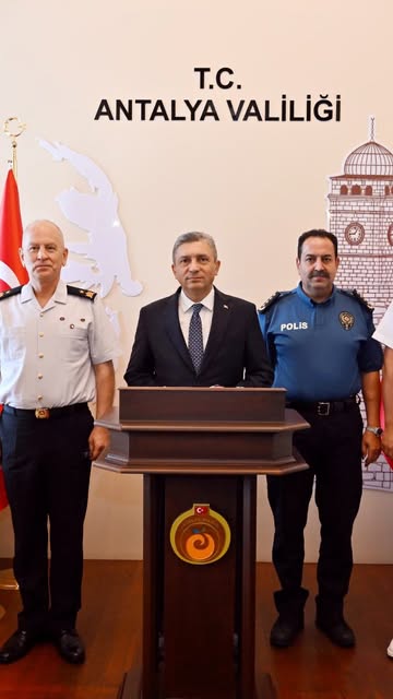 Antalya Valisi Şahin, Temmuz Ayı Güvenlik Verilerini Paylaştı