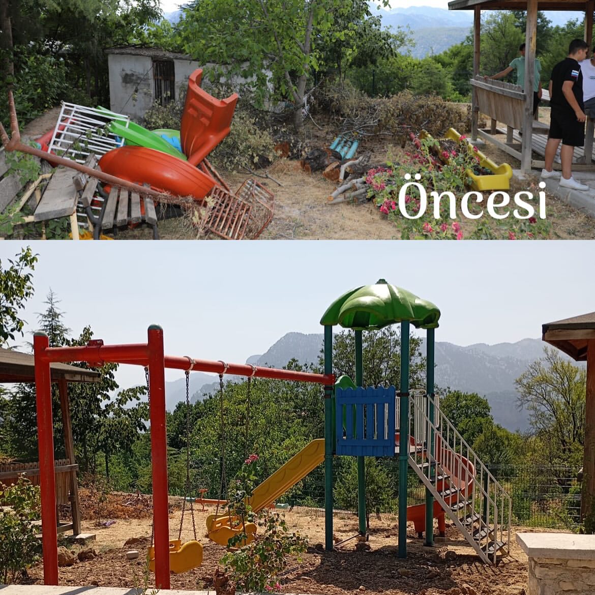 Antalya Akseki'de Çocuk Oyun Parkı Yenilendi