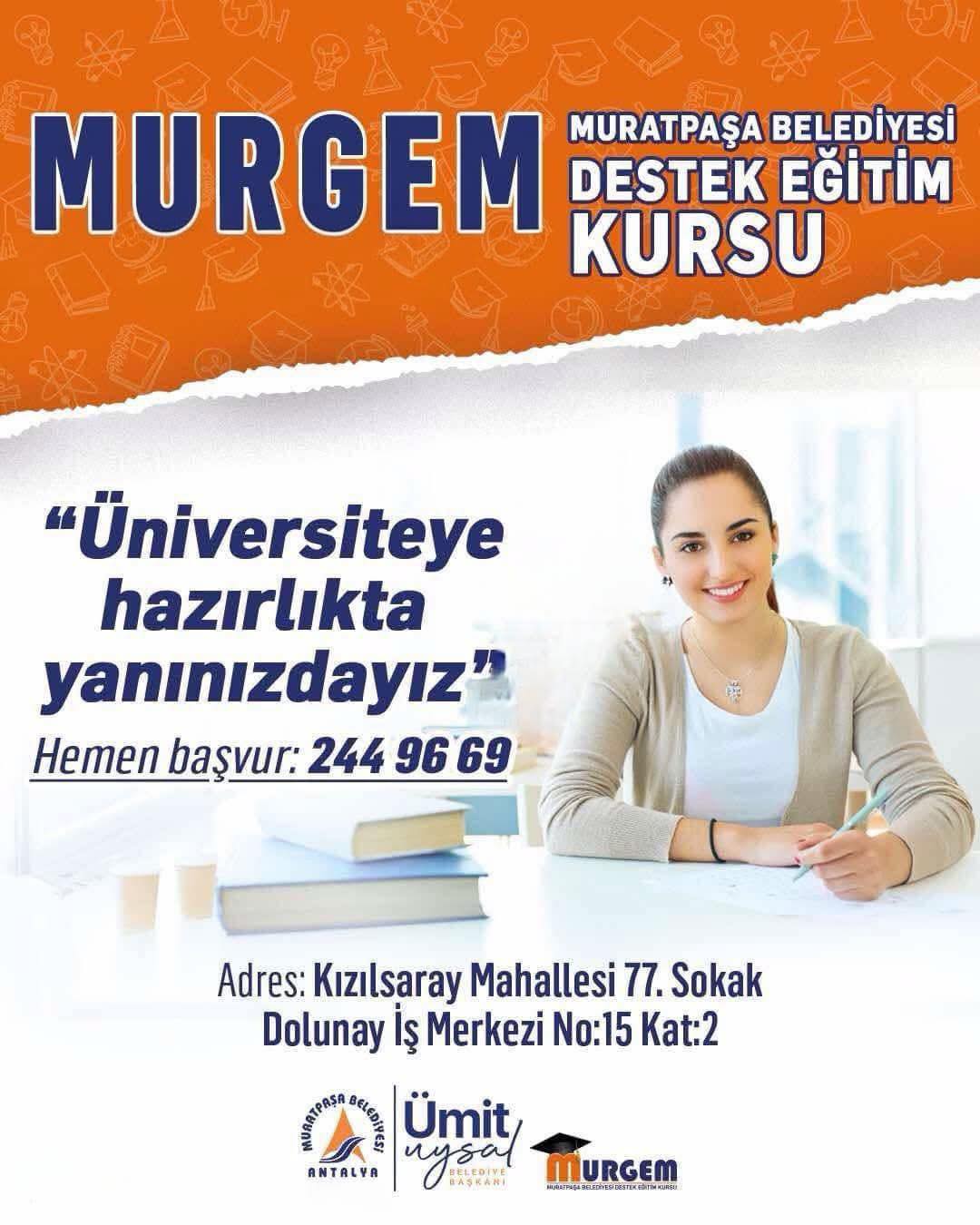 Muratpaşa Belediyesi MURGEM ile Üniversiteye Hazırlık Kursları Başladı