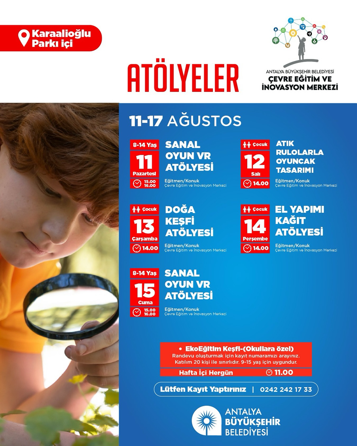 Antalya'da Çevre Dostu Atölyelerle Doğa Severler Buluşuyor