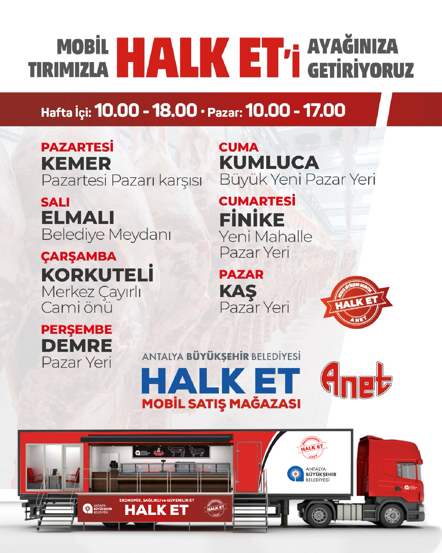 Antalya'da Halk Et Mağazalarıyla Kaliteli Et Vatandaşlarla Buluşuyor