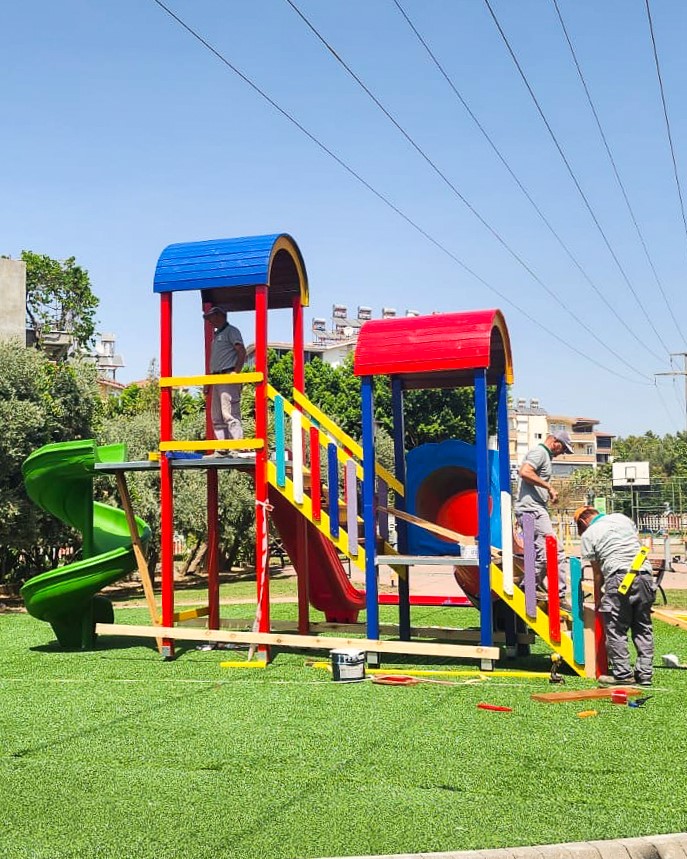 Manavgat Özgürlük Parkı Yenileniyor: Çocuklara Yeni Bir Oyun Alanı