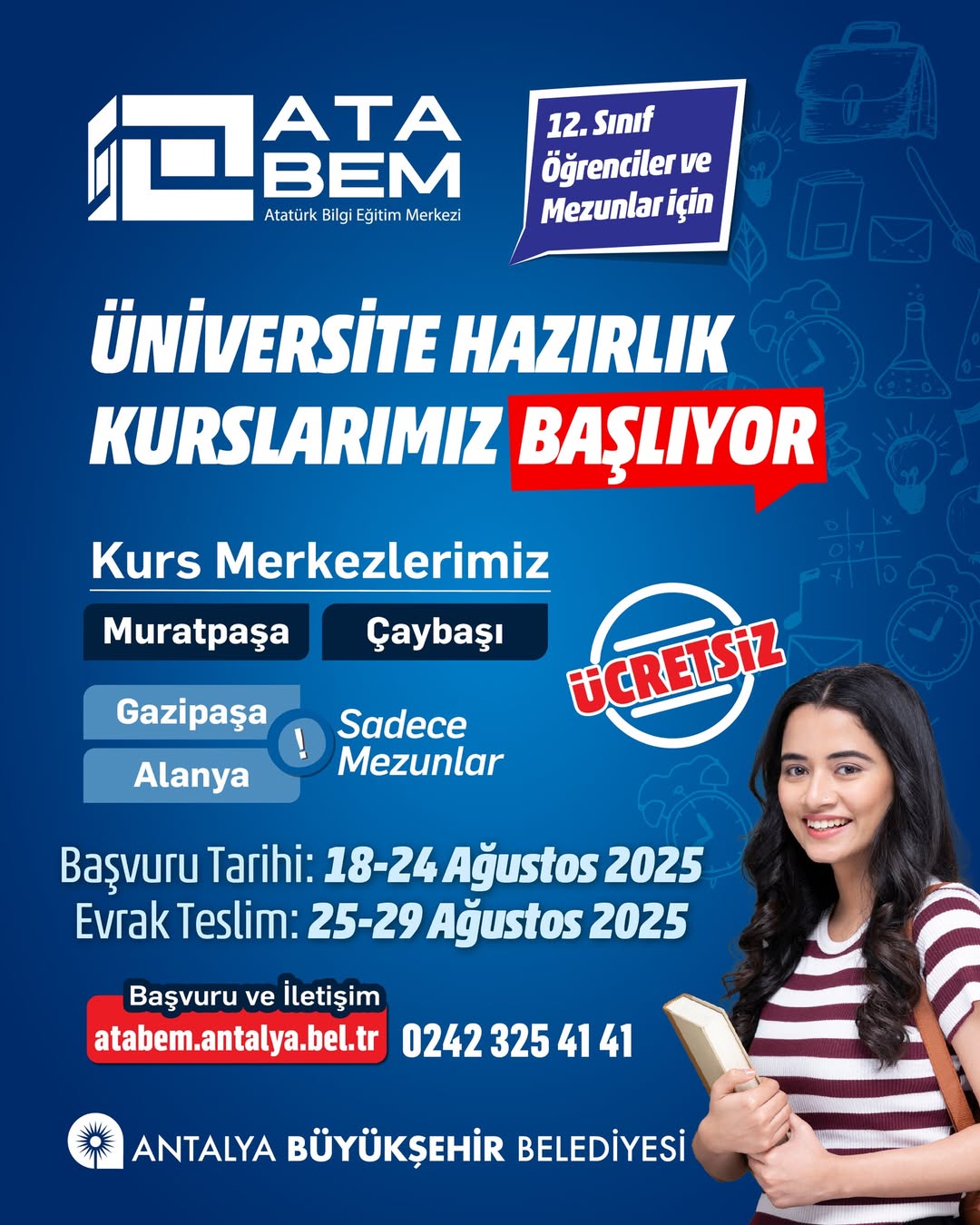 Antalya'da Üniversite Hazırlık Kursları Başlıyor: ATABEM ile Geleceğe Yönelik Adım
