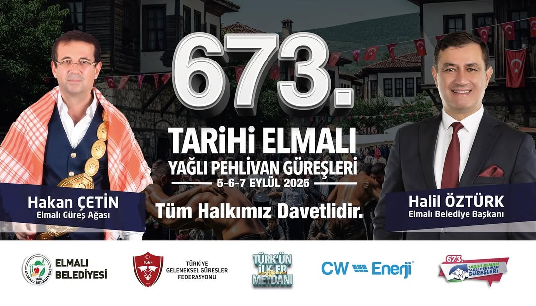 Elmalı'da Tarihi Yağlı Pehlivan Güreşleri Festivali Başlıyor