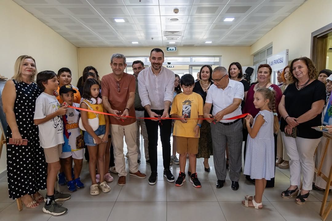 Manavgat'ta Çocukların Yaz Dönemi Sanat Eserleri Sergilendi