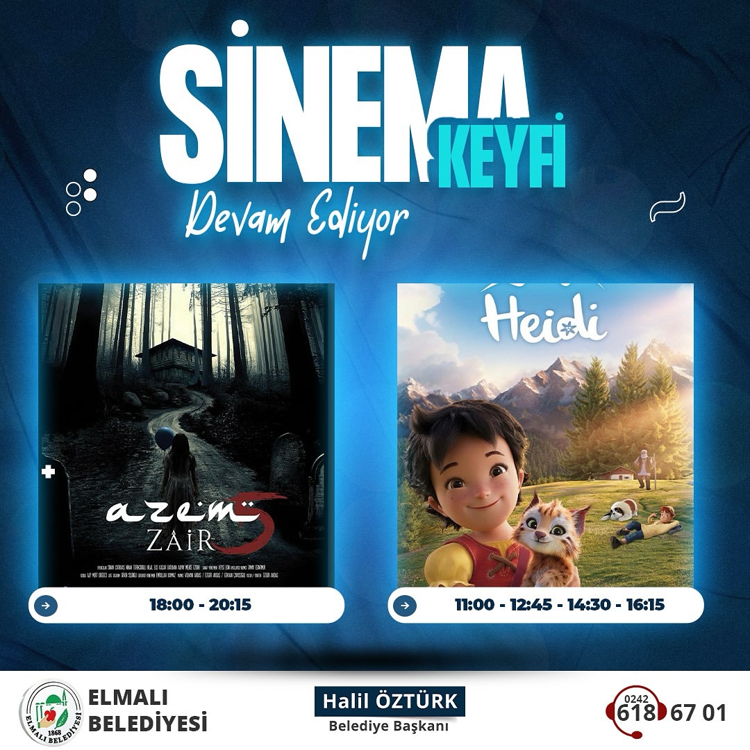 Elmalı'da Sinema Günleri Sinemaseverlerle Buluşuyor
