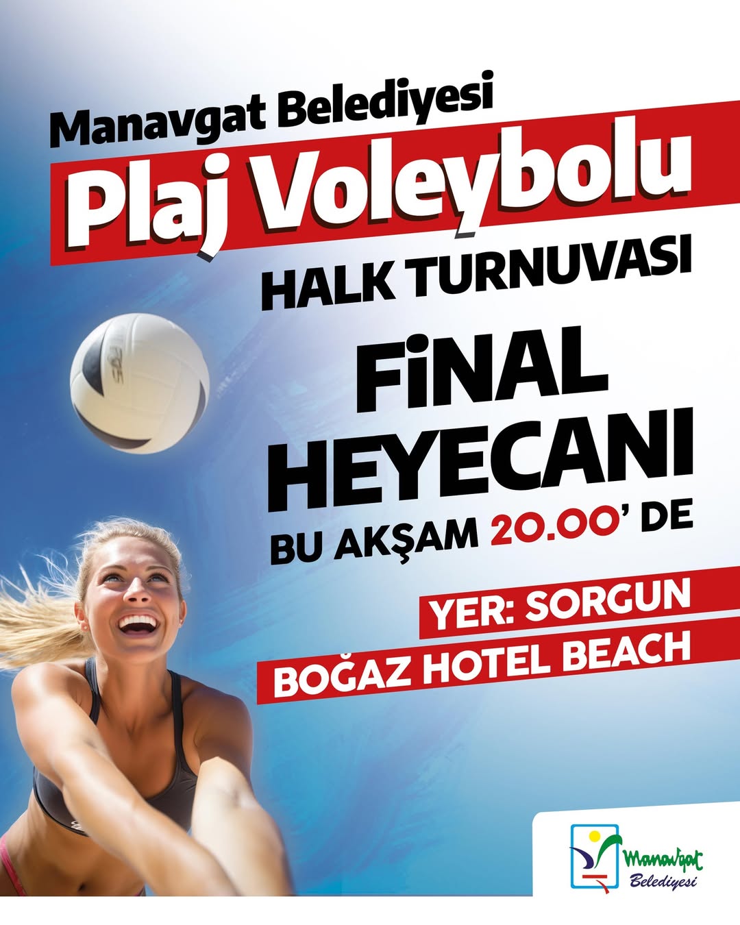 Manavgat Belediyesi Plaj Voleybolu Turnuvası Finali Bu Akşam