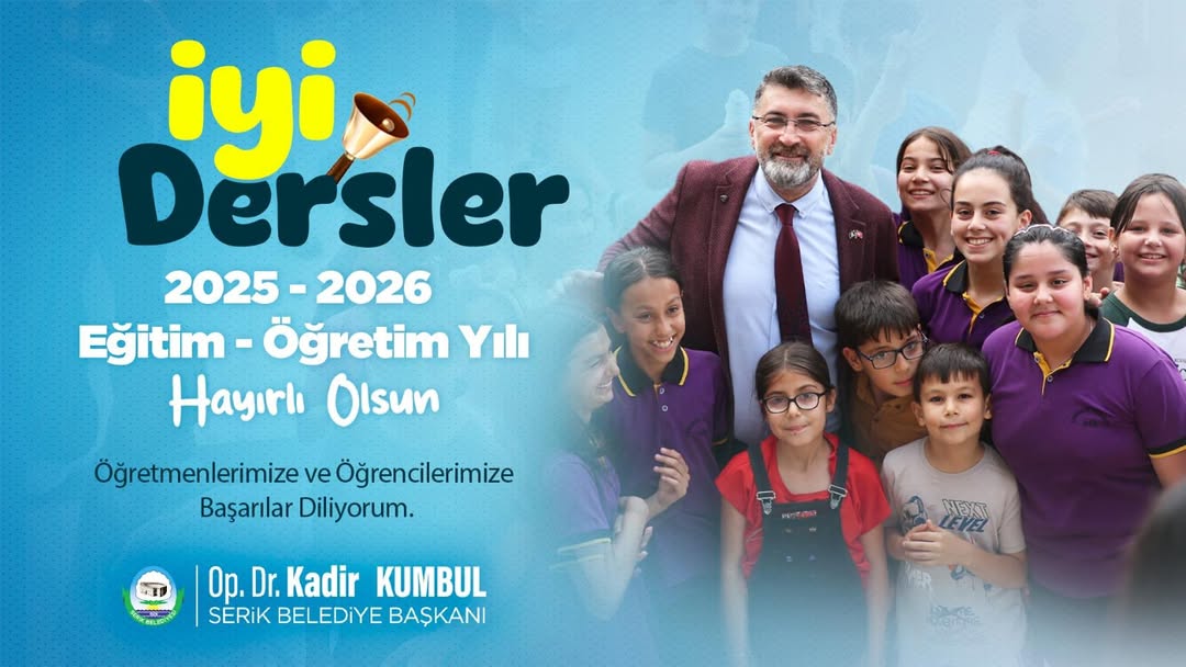 Antalya Serik Belediyesi'nden Öğretmenlere ve Öğrencilere Başarı Dilekleri