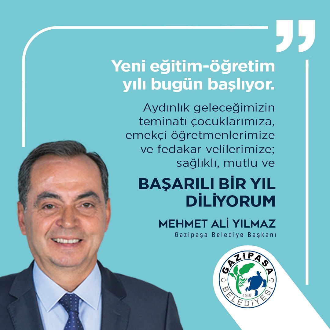 Gazipaşa'da Yeni Eğitim Öğretim Yılı Başladı