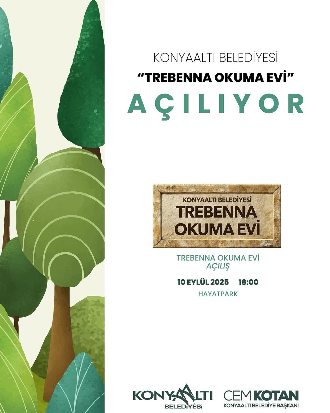 Konyaaltı'na Yeni Okuma Evi: HayatPark'ta Kitaplarla Buluşma