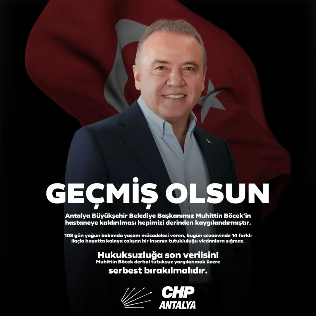 Antalya Büyükşehir Belediye Başkanı Muhittin Böcek'in Sağlık Durumu ve Tutukluluk Talebi