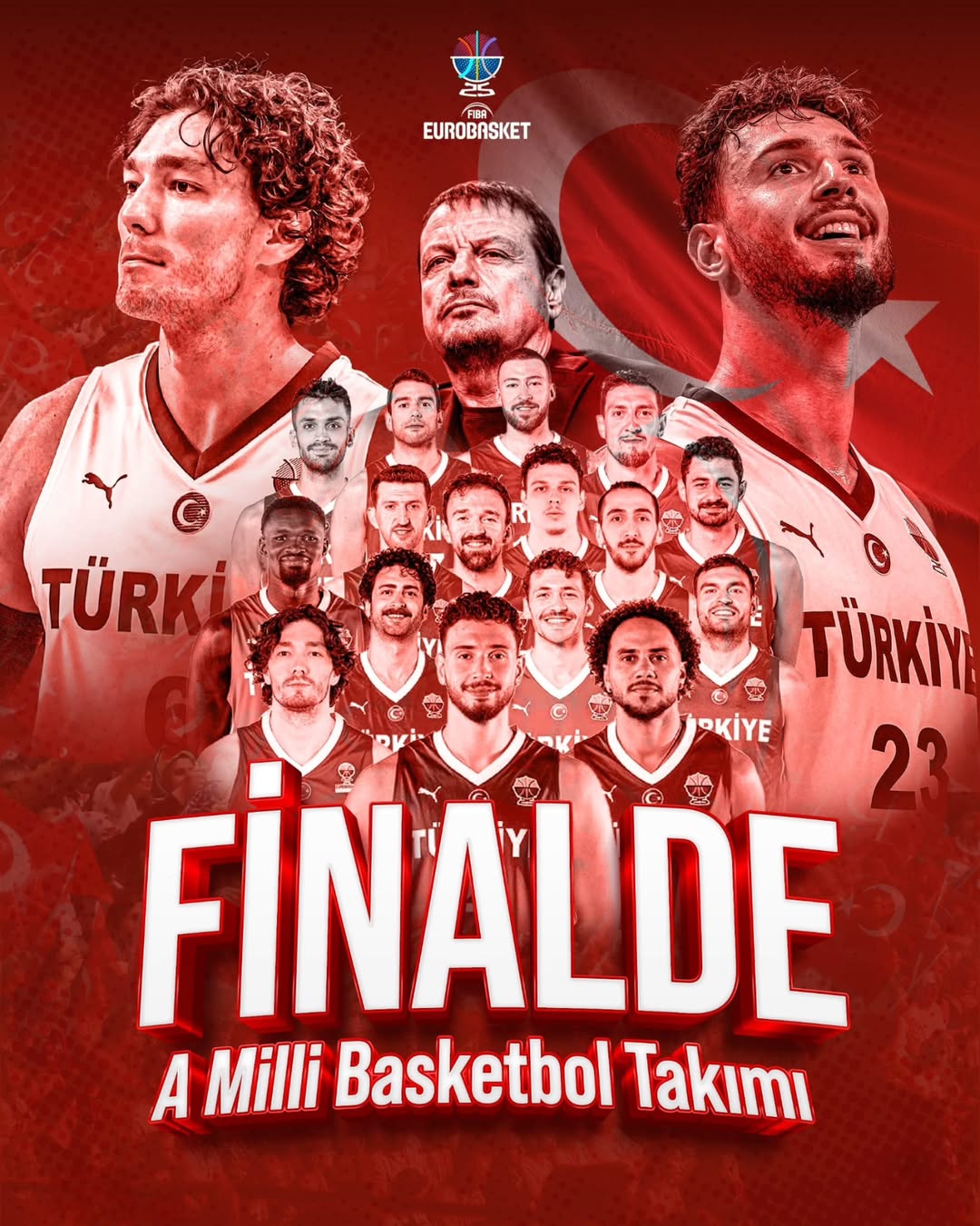 A Milli Basketbol Takımı 24 Yıl Sonra Avrupa Şampiyonası'nda Finale Yükseldi