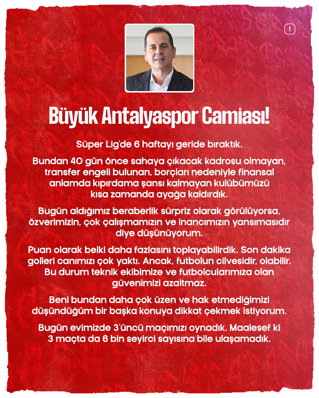 Antalya Spor FK Başkanı Rıza Perçin Kayserispor Maçı Sonrası Açıklamalar Yaptı