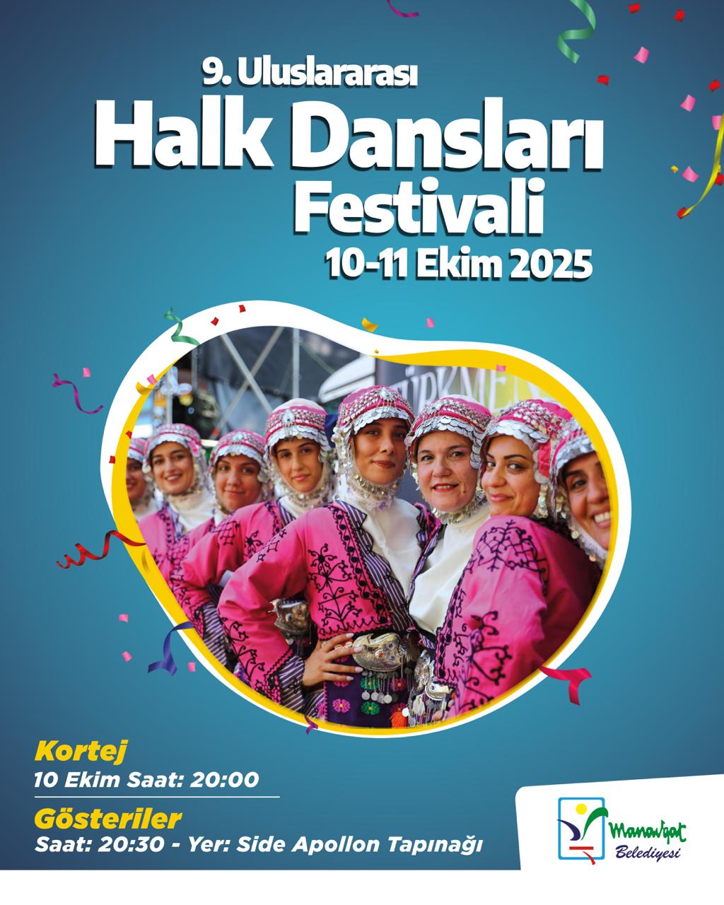 Antalya'da Kültür Şöleni: 9. Uluslararası Halk Dansları Festivali Side'de