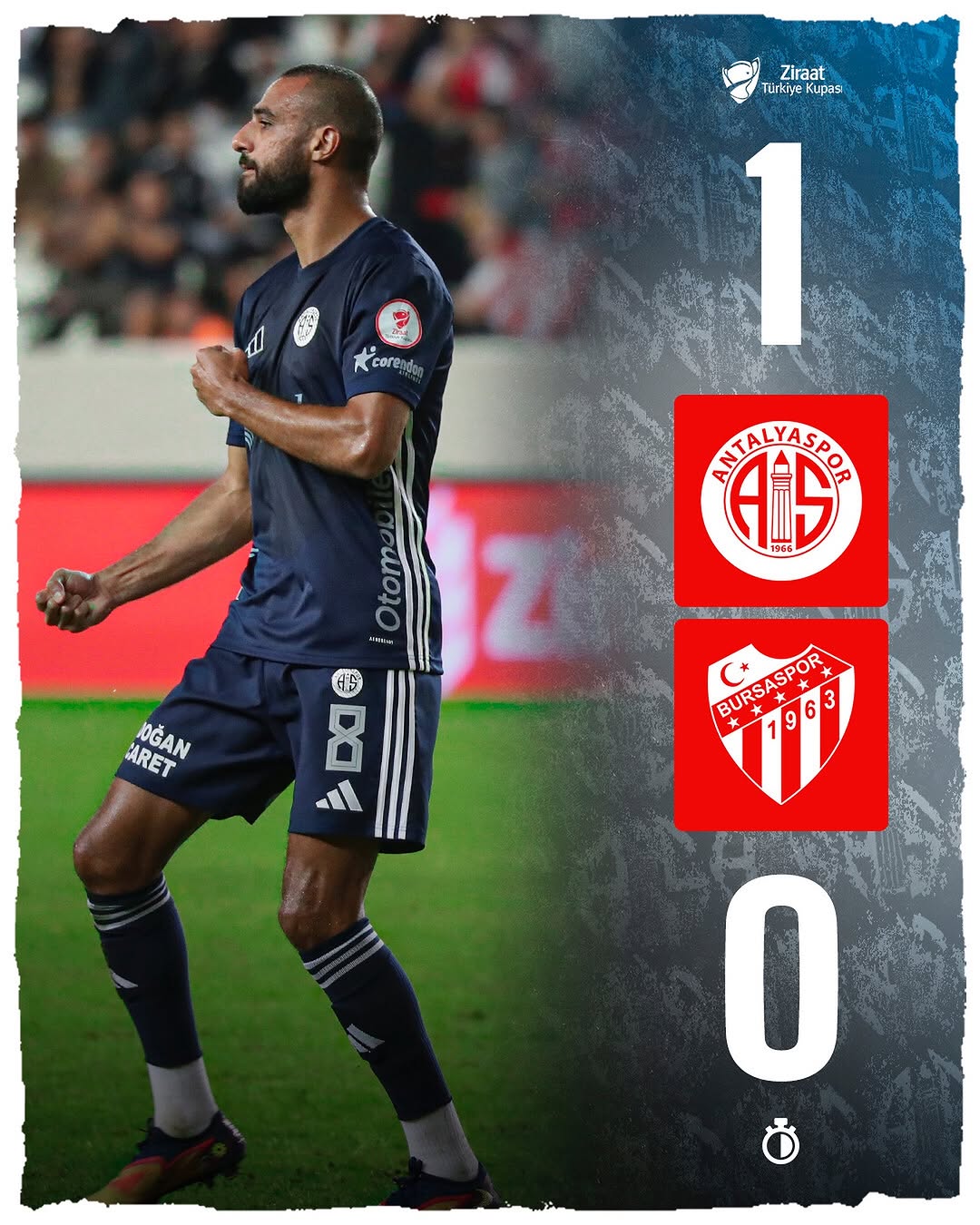Antalya Spor FK, Corendon Airlines Park'ta İlk Yarıyı 1-0 Önde Tamamladı